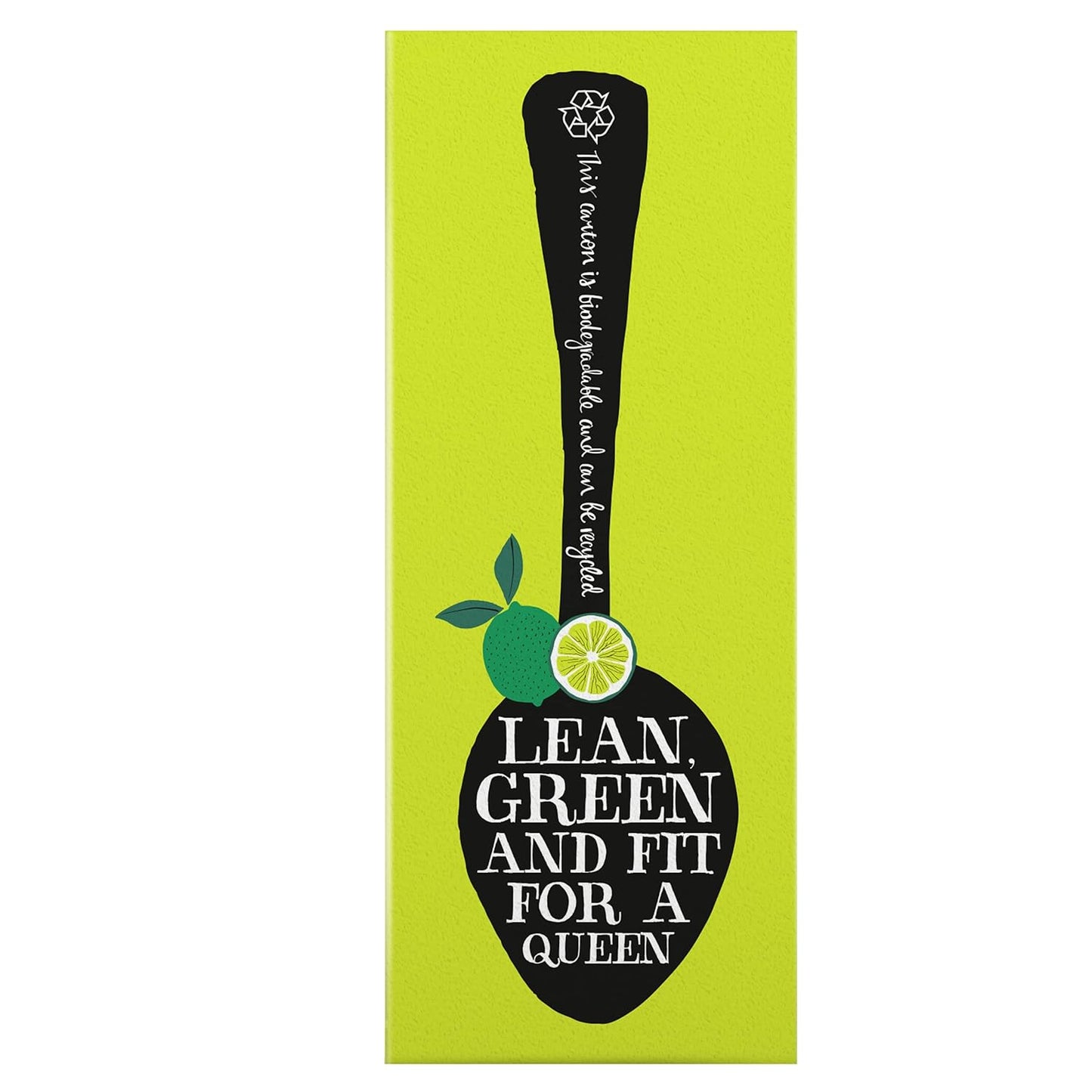 Organic Fairtrade Green, Lime & Ginger, Queen of Greens - USDA Organic, Non-Gmo, Fair Trade, Sustainable Caffeinated British Tea, 6 Pack, 120 Unbleached Tea Bags