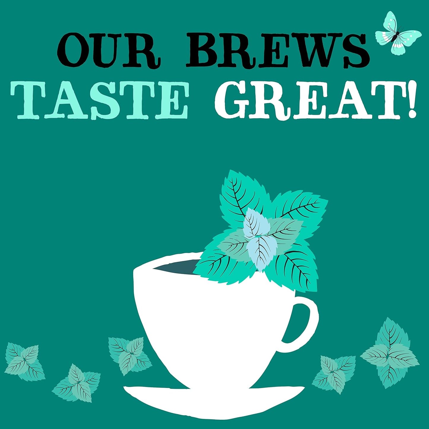 Organic Mint & Fennel Herbal Tea, after Dinner Mints - USDA Organic, Non-Gmo, Sustainable Caffeinated British Tea, 6 Pack, 120 Unbleached Tea Bags