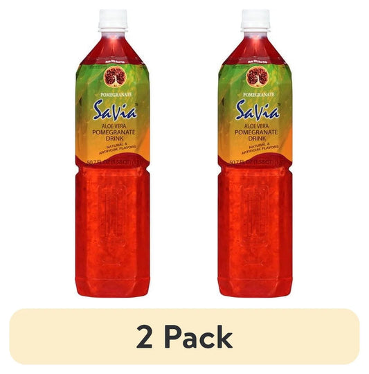 (2 Pack)  Aloe Vera Drink, Pomegranate, 50.7 Fl Oz, 1 Count