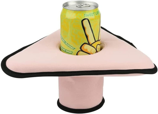 Floating Drink Holder Neoprene Pool Floats Cup Coasters Float Beverage Drink Holder for Pools & Hot Tub – Beach & Outdoor Cup Holder – Fun, Versatile & Portable Serving Bar (Pink)