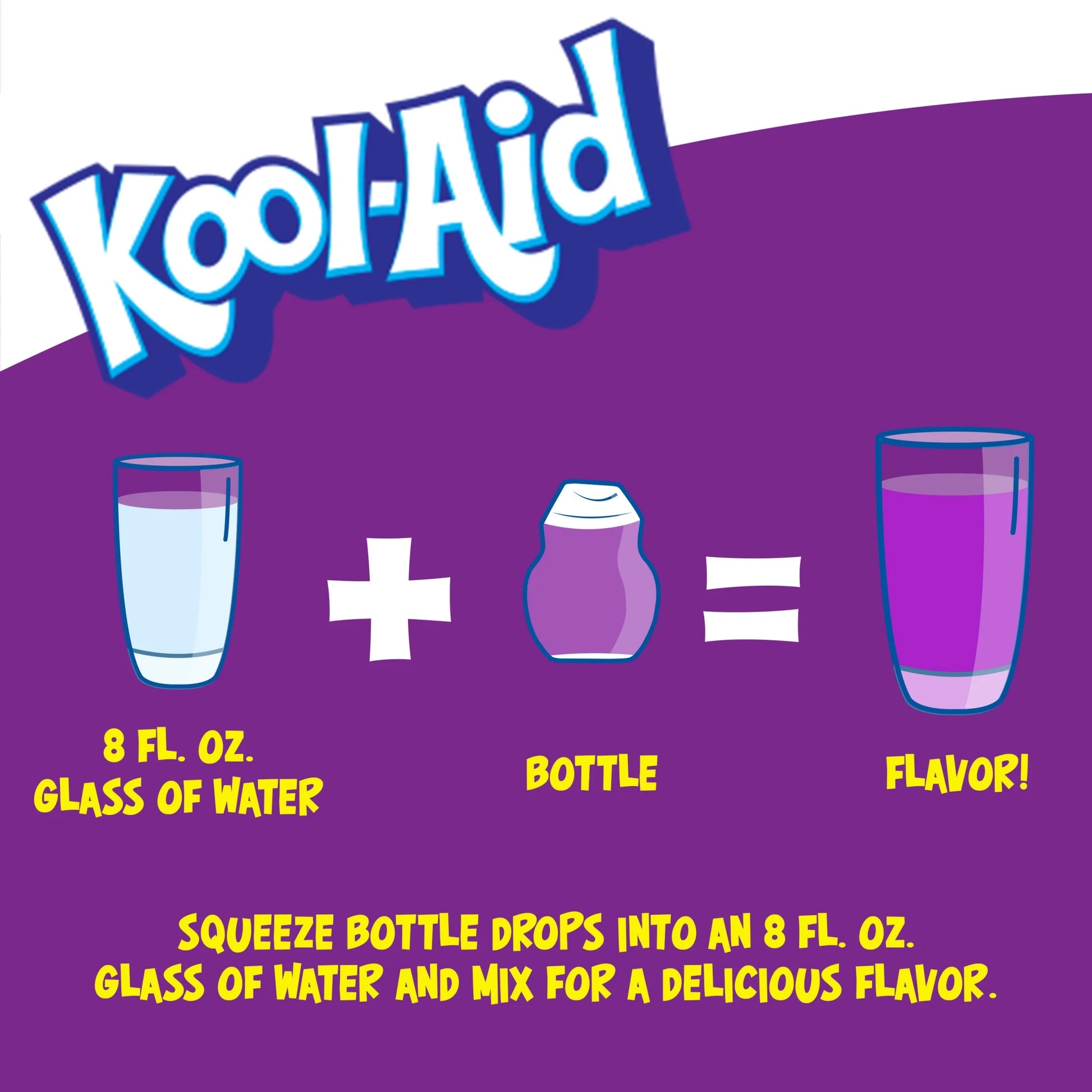 (2 Pack)  Liquid Grape Soft Drink Mix, 1.62 Fl Oz Bottle