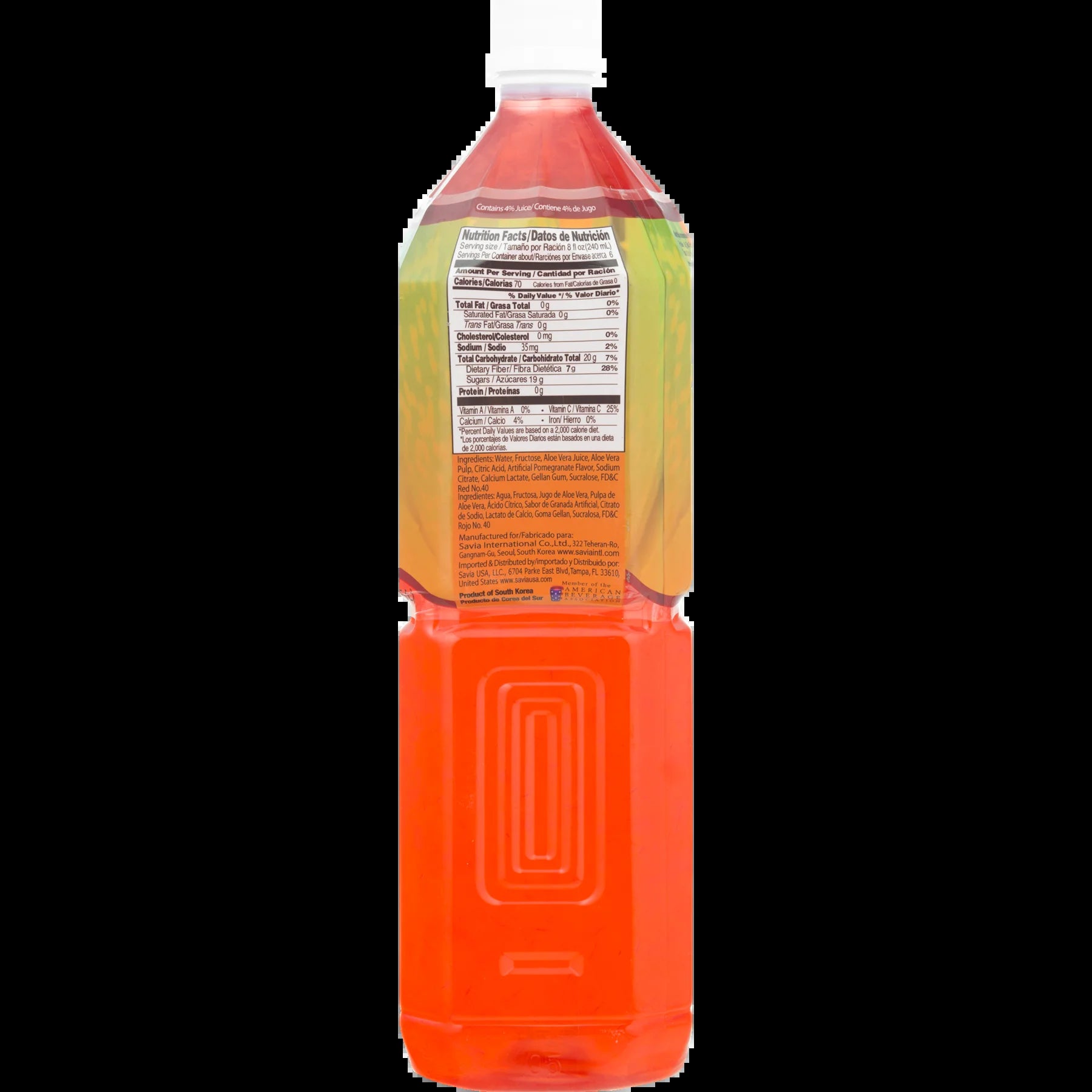 (2 Pack)  Aloe Vera Drink, Pomegranate, 50.7 Fl Oz, 1 Count