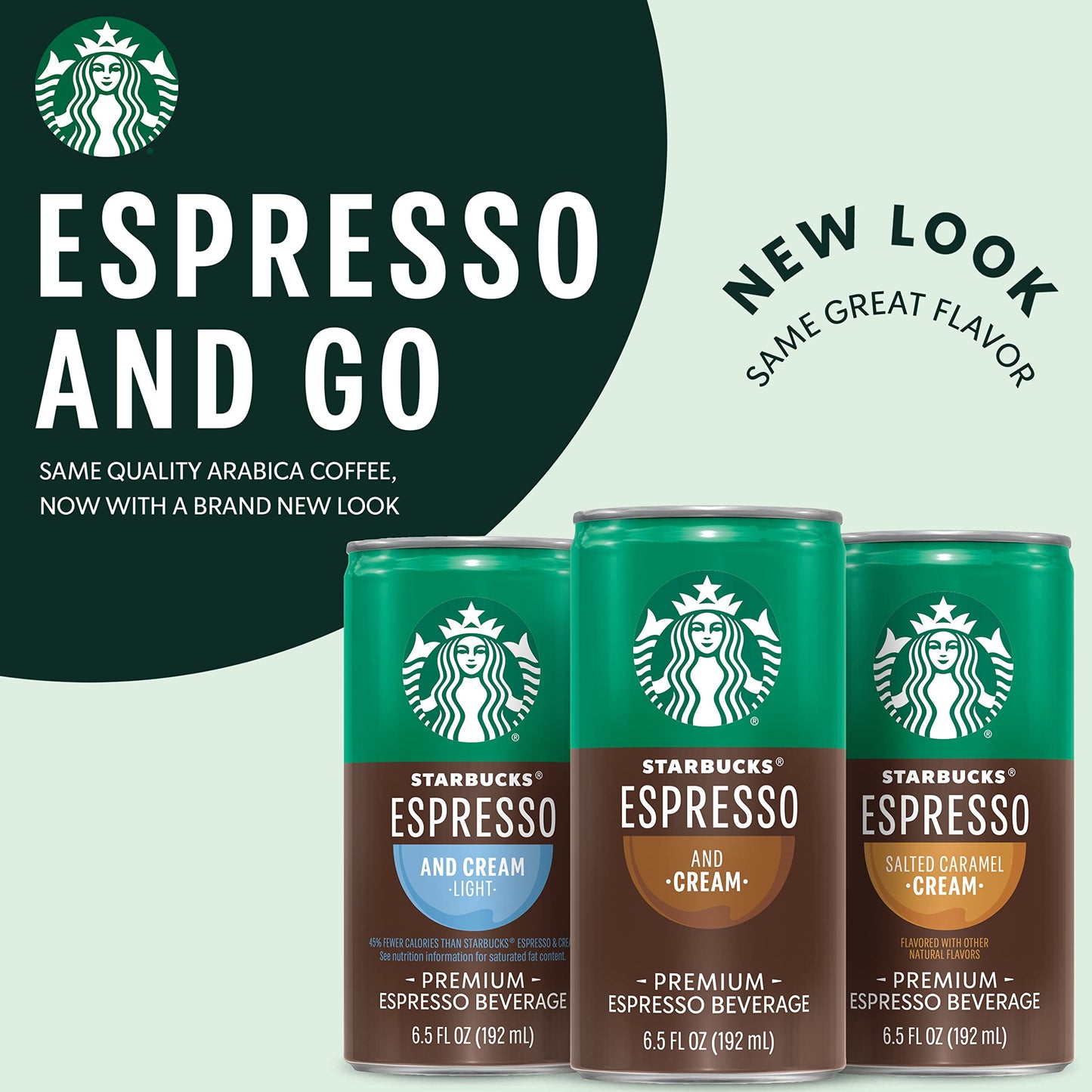 Doubleshot Espresso & Cream Premium Coffee Drink, Ready to Drink Coffee, 6.5 Fl Oz Cans, 12 Pack
