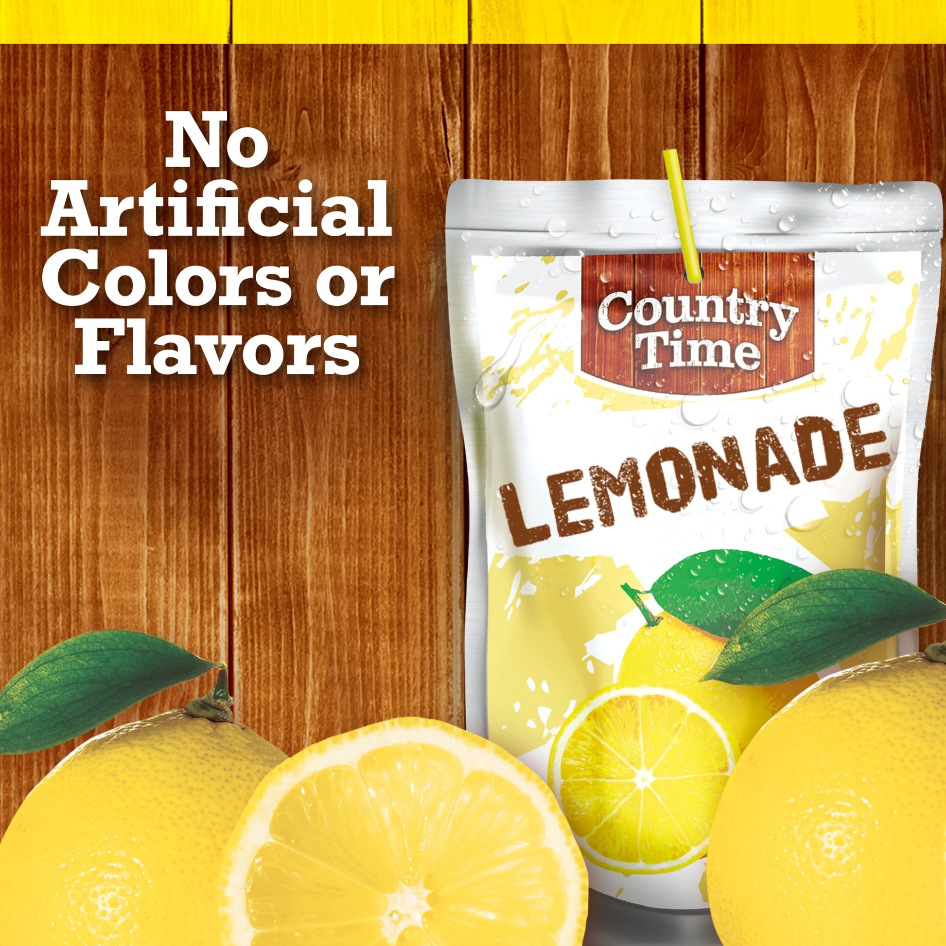 Lemonade Ready to Drink Flavored Drink Pouches, 10 Ct Box, 6 Fl Oz Pouches, Liquids